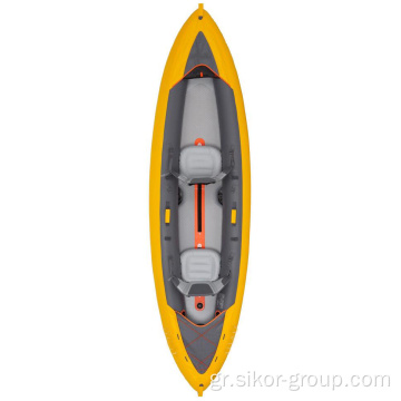 Air Paddle Kayak Fishing Kayak Orange 2-Person φουσκωτό καγιάκ προς πώληση